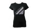 Женская футболка Caterham 2013 T-shirt Women - Silver stud Caterham F1 Team logo - Black