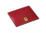 Кожаный футляр для кредиток Ferrari Leather credit card holder with 6 pockets Red