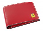 Кожаный кошелек Ferrari Leather wallet with 8 pockets Red