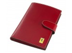 Женский кожаный кошелек Ferrari Vertical women’s purse Red