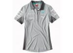 Женская рубашка-поло Mercedes Poloshirt Damen Team Silver
