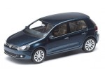 Модель автомобиля Volkswagen Golf 6, 5 Doors, Scale 1:43, Blue