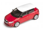Модель автомобиля Skoda Fabia RS scale 1:43, red white