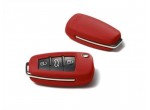 Кожаный футляр для ключа Audi Leather key cover, crimson red