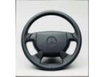 Leather steering wheel in R 129 design from 09/95 for car with driver airbag, diameter 390 mm, Steering wheels (wood/leather)