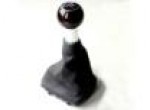 Gearshift lever, 5-speed, leather, myrtle agate