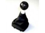 Gearshift lever, 5-speed, leather, carbon